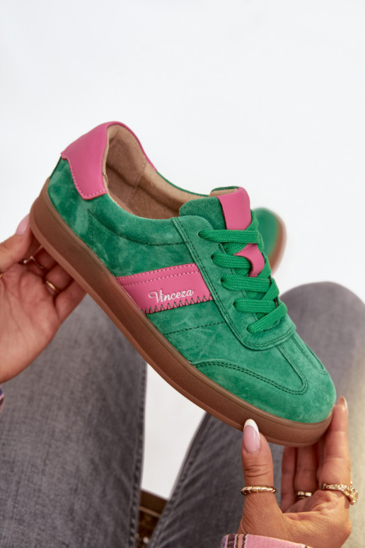 suède sportieve schoenen dames Vinceza 79576 in groene kleur suède sportieve schoenen dames Vinceza 79576 in groene kleur