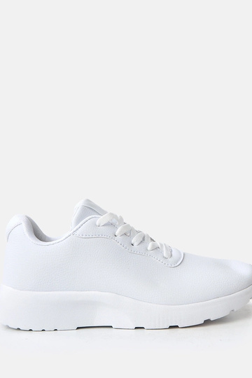 Weiße Herren-Sneaker mit erhöhter Sohle Christien