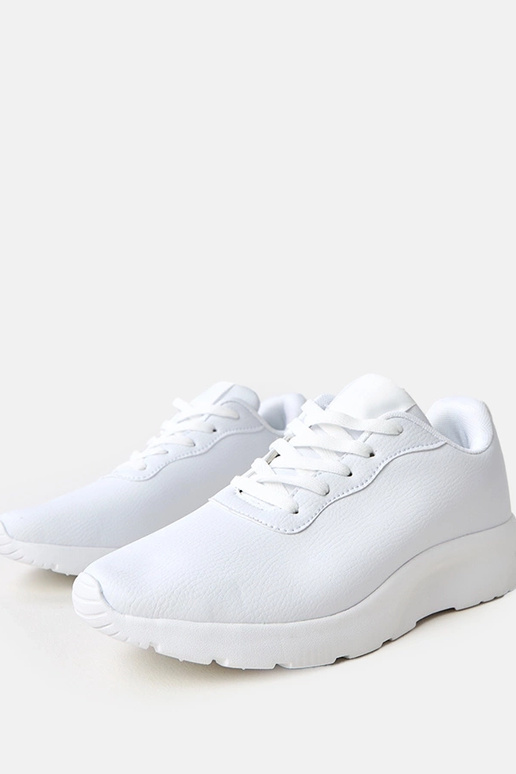 Weiße Herren-Sneaker mit erhöhter...