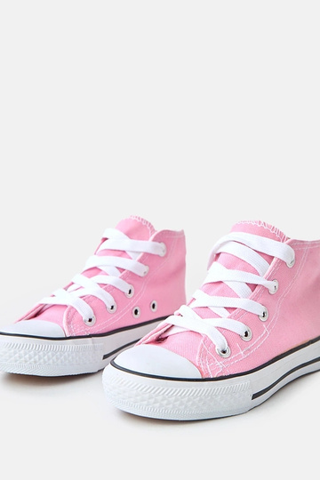 Baskets montantes pour enfants rose clair Tandy 2