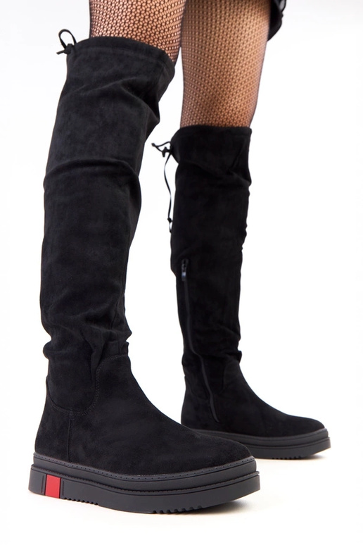 Bottes noires à plateforme Barissa