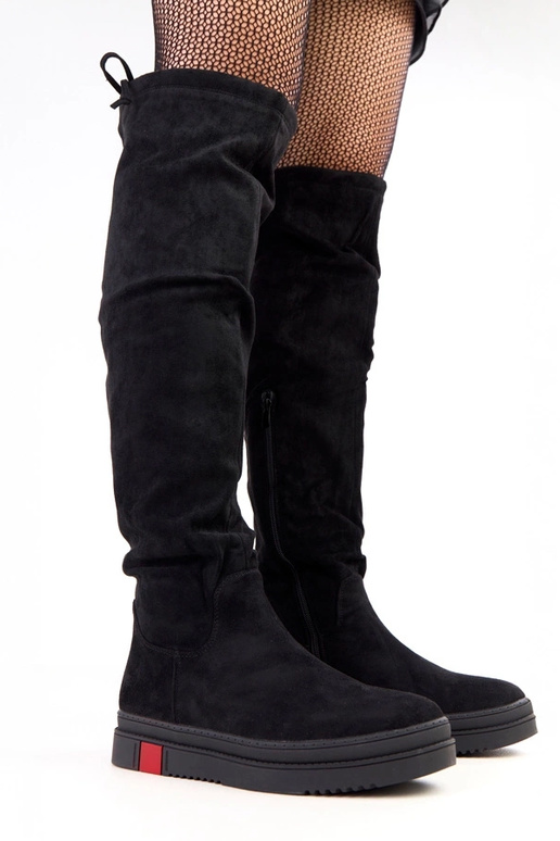 Bottes noires à plateforme Barissa