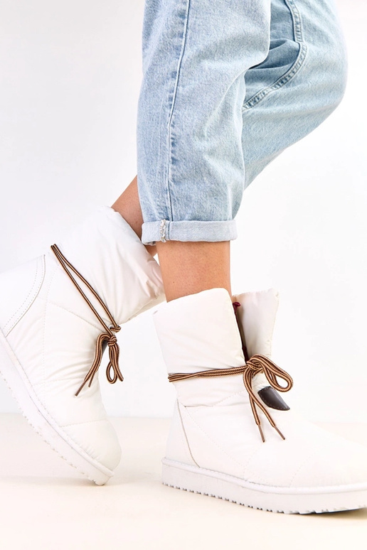 Bottes de neige pour femmes blanches...