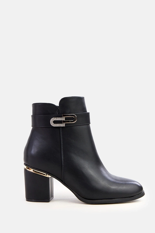 Schwarze High-Top Stiefeletten mit...