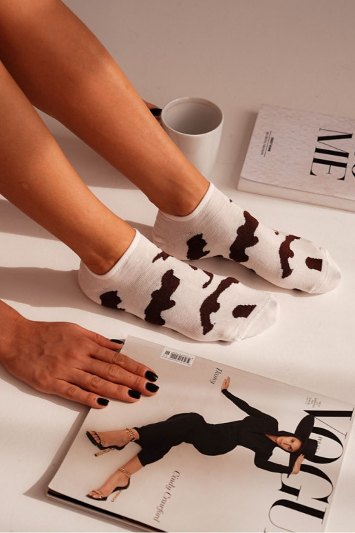 Sokken Dames IN Łaty ivoor