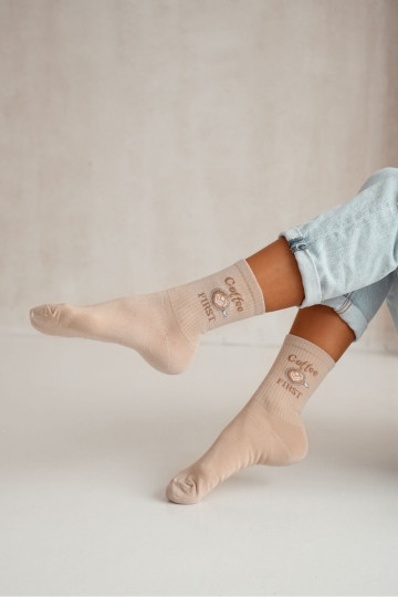 Chaussettes Féminin Coffee FIRST beige