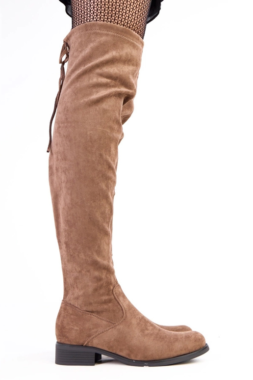 Bottes longues sable à semelle plate...