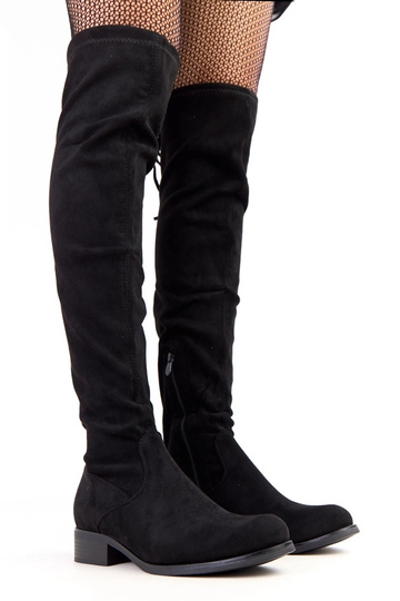 Bottes longues noires à...