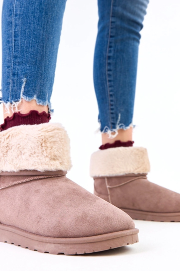 Bottes de neige marron avec fourrure sur plateforme Meggi 2