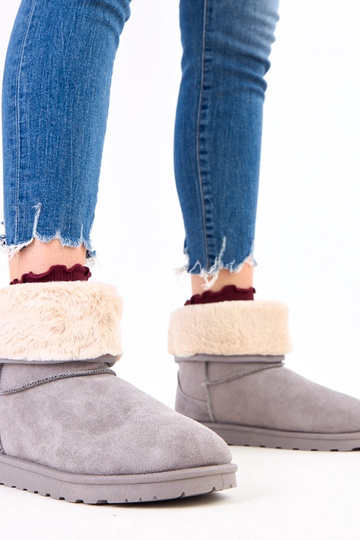 Bottes de neige grises avec...