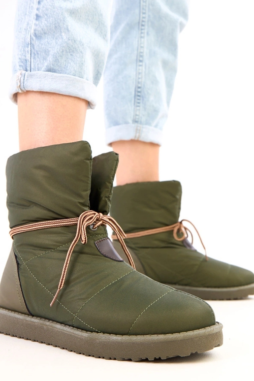 Bottes de neige pour femmes vertes...