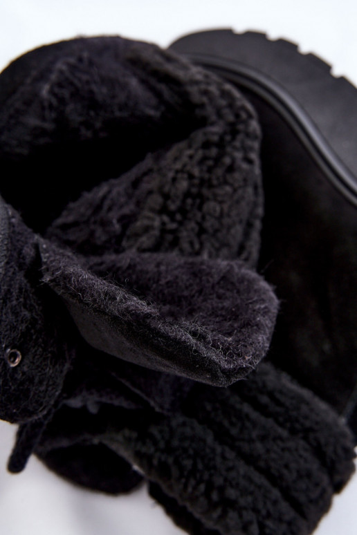 Feminin INildlederschuhe Auf einem Keil schZuarze Farbe Lemar Meniko