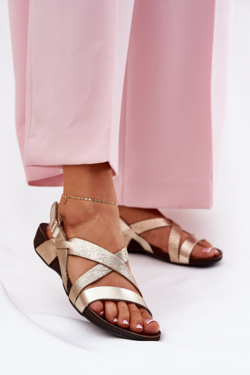 gelijk aan Dames sandalen Dames Zazoo 40032 gouden kleur 2