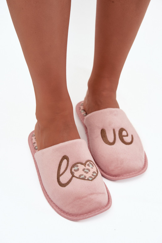 Slippers Dames LOVE Vinceza 19960 roze