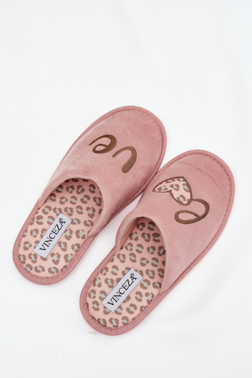 Chaussons Féminin LOVE Vinceza 19960 couleur rose