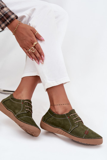 Peau chaussures FémininPrzeszyciami Artiker 57C2112 couleur verte