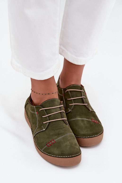 Peau chaussures FémininPrzeszyciami Artiker 57C2112 couleur verte