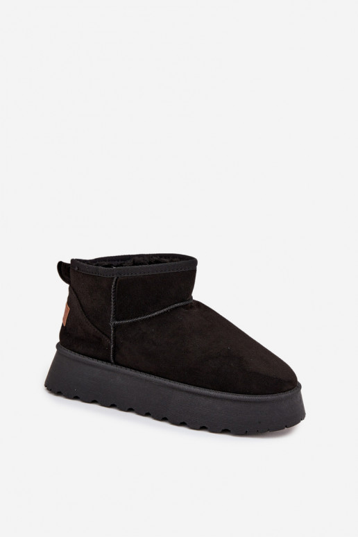 Bottes de neige Féminin avec une plateforme couleur noire Celyra