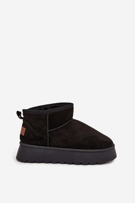 Bottes de neige Féminin avec une plateforme couleur noire Celyra