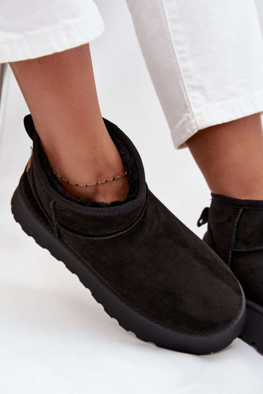 Bottes de neige Féminin avec une plateforme couleur noire Celyra