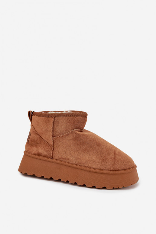 SneeuIn laarzen Dames met platform bruine kleur Celyra