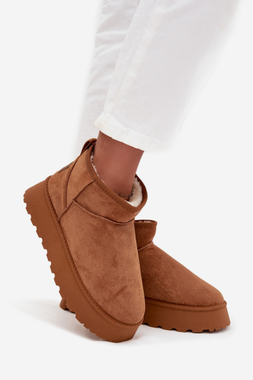 Bottes de neige Féminin avec une plateforme marron Celyra