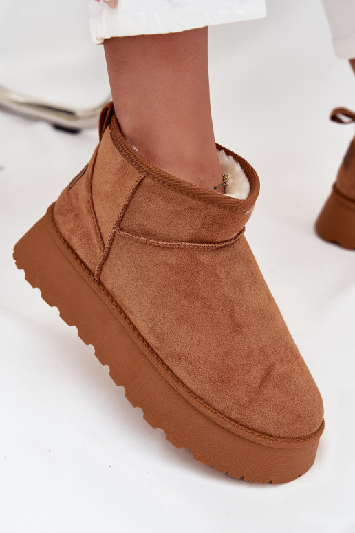 Bottes de neige Féminin avec une plateforme marron Celyra