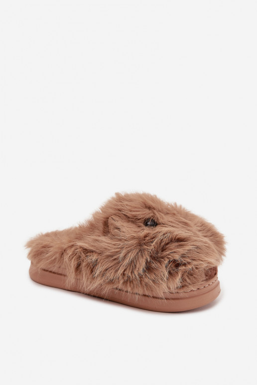 mit Pelzmantel Kapice Feminin Kapibary Khaki-Farbe Pravelle