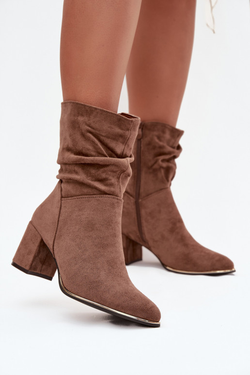 réchauffer Bottes pour femmes Avec des volants Activé SłupkoÀym Obcasie marron Ivressa réchauffer Bottes pour femmes Avec des volants Activé SłupkoÀym Obcasie marron Ivressa