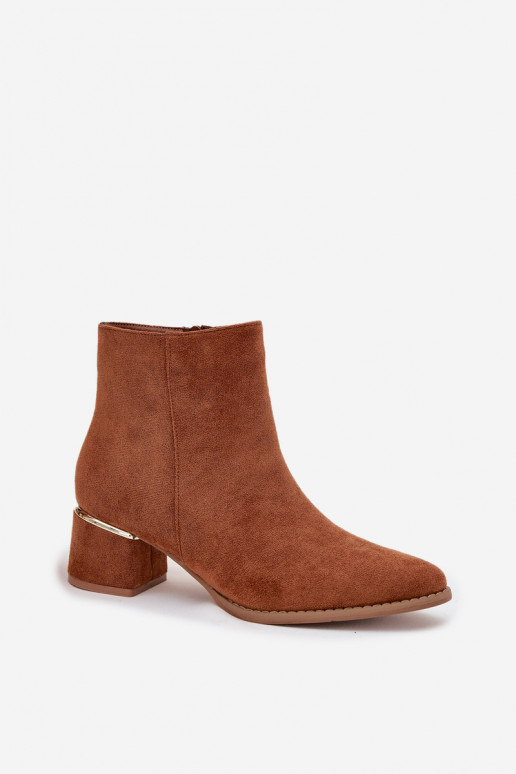 Dameslaarzen met hakken Ze gouden kleurm Element opInarmen bruine kleur Nolessa Dameslaarzen met hakken Ze gouden kleurm Element opInarmen bruine kleur Nolessa