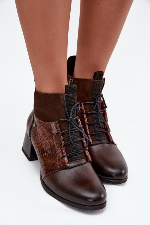 Zazoo 60503 Peau Bottes avec des talons réchauffer CzekoladoÀe