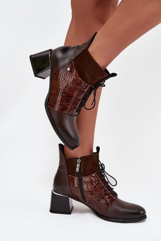 Zazoo 60503 Peau Bottes avec des talons réchauffer CzekoladoÀe