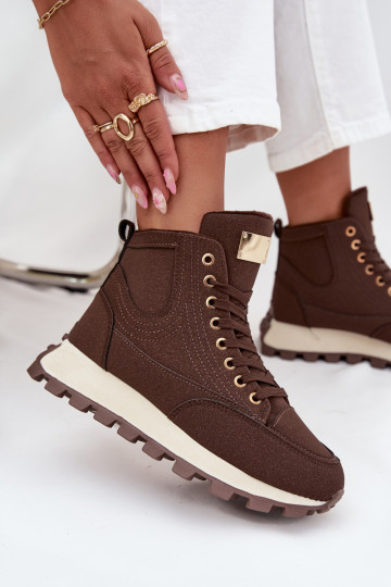 opInarmen schoenen Dames met platform bruine kleur Het heeftrivira