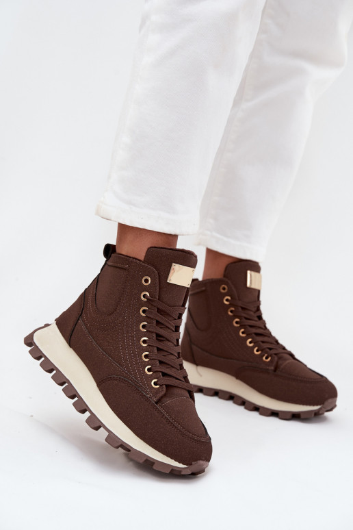 opInarmen schoenen Dames met platform bruine kleur Het heeftrivira