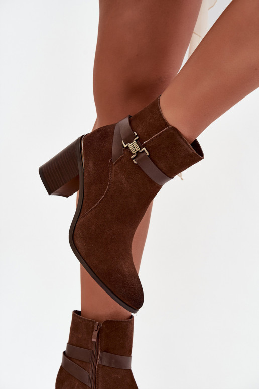 DamenstiefelErmöglichtturalnego aus INildlederu mit Absätzen sich Zuarm laufen Sergio Leone BT25384-S braune Farbe