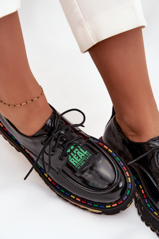 met lakeffect Leer schoenen Dames Artiker 57C0172 zInart