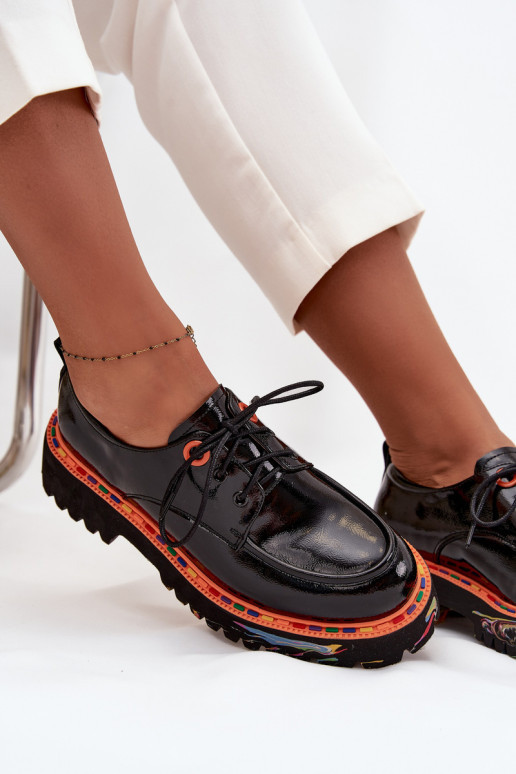 Leer schoenen Dames met lakeffect Artiker 57C0176 zInart