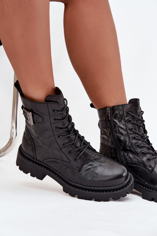 Leer Dameslaarzen Met effect Het heeftrszczenia I met gespen Artiker 57C1008 zInart