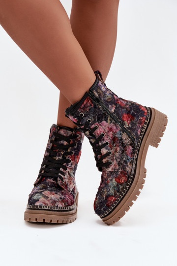 À motifs Bottes pour femmes réchauffer Artiker 57C1054 couleur noire 2