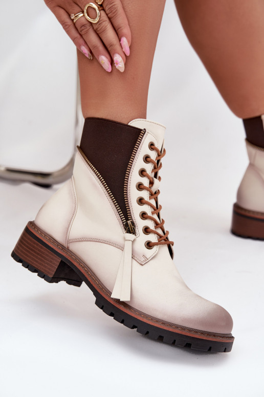 Bottes pour femmes réchauffer Klocke Vinceza 58559 beige