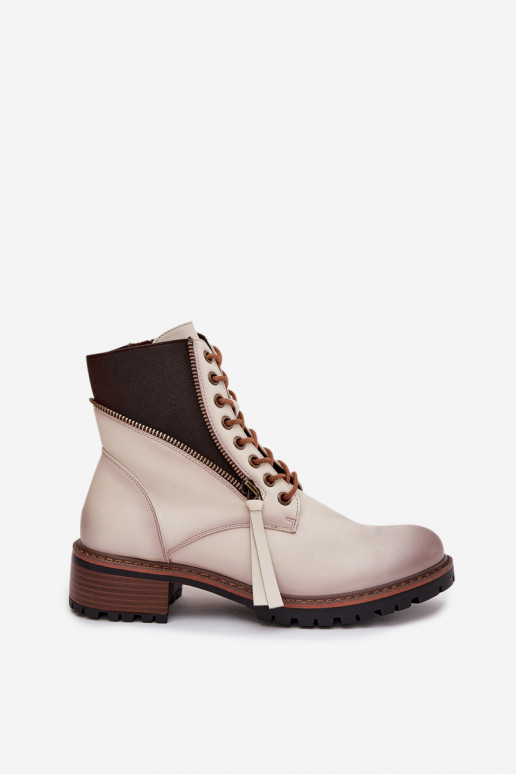 Dameslaarzen opInarmen Op Klok Vinceza 58559 beige