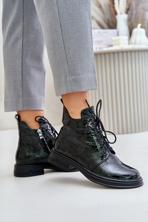 Peau avec effet vernis Bottes pour femmes réchauffer Au Château D&A LZ42-042 couleur kaki Peau avec effet vernis Bottes pour femmes réchauffer Au Château D&A LZ42-042 couleur kaki