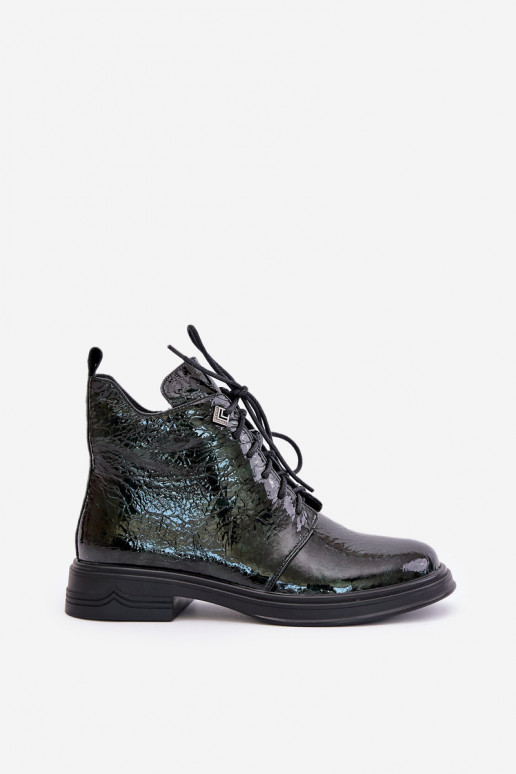 Peau avec effet vernis Bottes pour femmes réchauffer Au Château D&A LZ42-042 couleur kaki Peau avec effet vernis Bottes pour femmes réchauffer Au Château D&A LZ42-042 couleur kaki