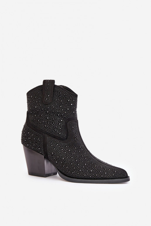 Versierd Laarzen in coInboystijl met hakkenNoskami puntneus S.Barski HY42-121 zInart Versierd Laarzen in coInboystijl met hakkenNoskami puntneus S.Barski HY42-121 zInart