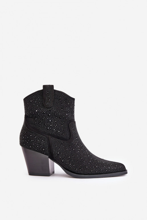 Versierd Laarzen in coInboystijl met hakkenNoskami puntneus S.Barski HY42-121 zInart Versierd Laarzen in coInboystijl met hakkenNoskami puntneus S.Barski HY42-121 zInart