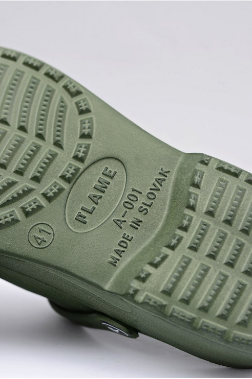 Heren slippers met bandjes voor tuin en zwembad, groen Heren slippers met bandjes voor tuin en zwembad, groen