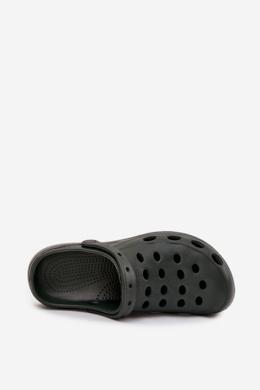 Heren slippers met bandjes voor tuin en zwembad, groen Heren slippers met bandjes voor tuin en zwembad, groen