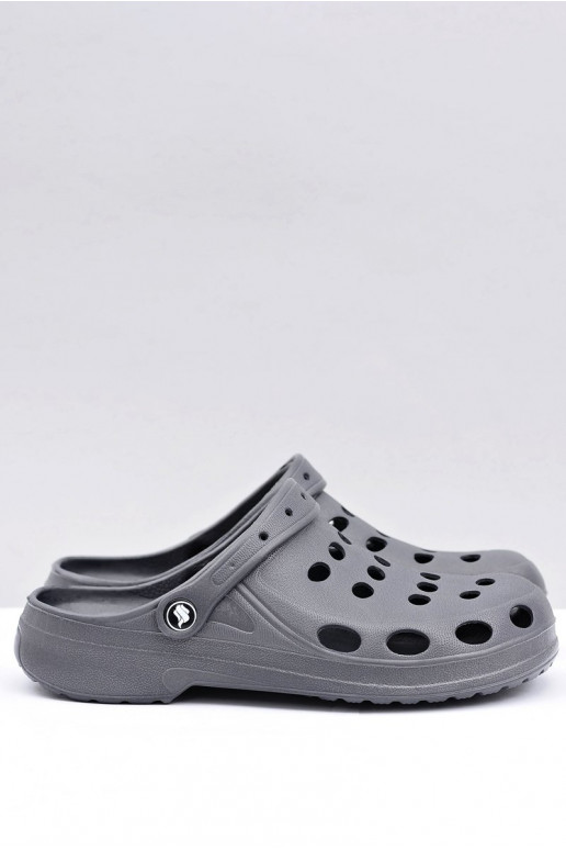 Herren-Sandalen für Garten und Pool, in Grau