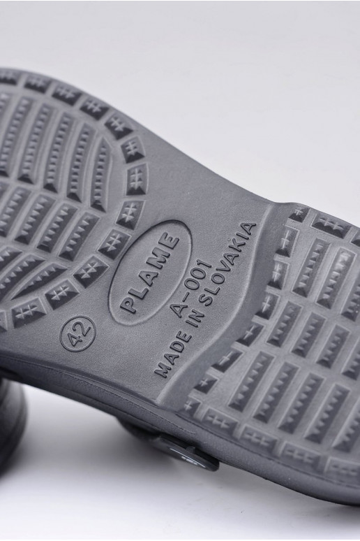 Heren slippers met bandjes voor tuin en zwembad, grijs Heren slippers met bandjes voor tuin en zwembad, grijs