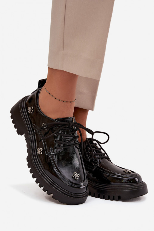 met lakeffect Leer schoenen DamesPrzypinkami Artiker 57C0333 zInart